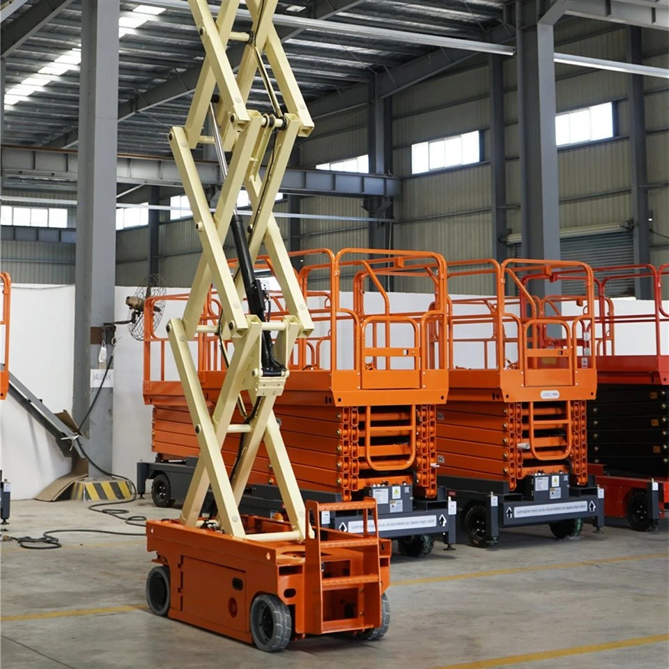 4-18m Rough Terrain Self Propelled Track Scissor Lift Mobile Hydraulic Electric Lifting Scaffold Work Platform