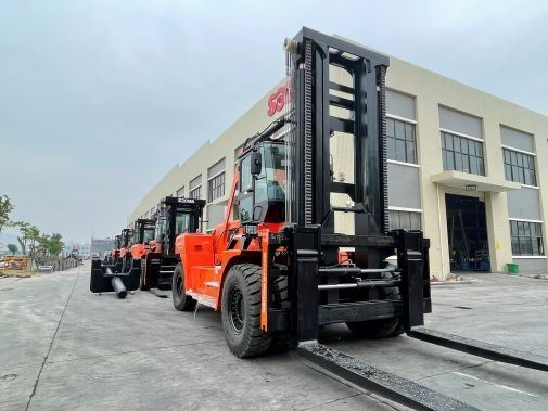25 Ton Forklift Attach Steel Coil Rotation